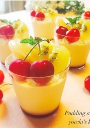 火を使わない！ゼラチンのぷるぷるプリン-レシピのメイン写真