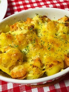 超簡単!お芋ホクホク明太ポテトグラタン-レシピのメイン写真