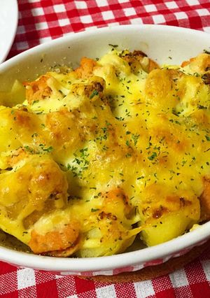 超簡単！お芋ホクホク明太ポテトグラタン-レシピのメイン写真