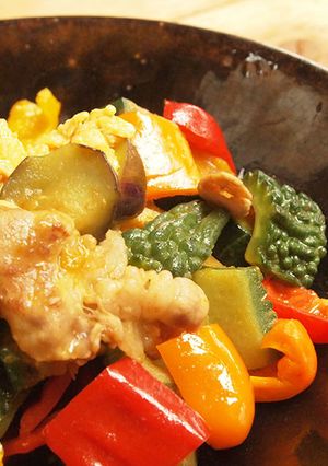 夏野菜が美味しいゴーヤの甘酢チャンプルー-レシピのメイン写真