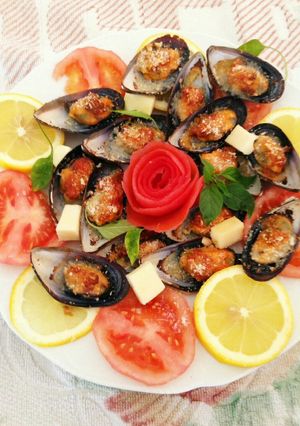 簡単ムール貝(cozze)のオーブン焼き-レシピのメイン写真