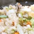 白菜でシャキシャキ土鍋炊き込み御飯!