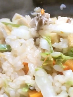 白菜でシャキシャキ土鍋炊き込み御飯!-レシピのメイン写真