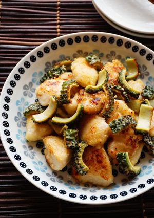 鶏むね肉とゴーヤの塩糀漬け焼き-レシピのメイン写真