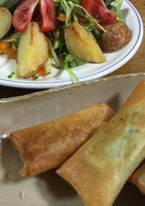 超簡単！ササミの梅しそ春巻き〜-レシピのメイン写真