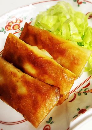 美味い！簡単！梅しそチーズ春巻き-レシピのメイン写真