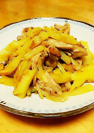 簡単じゃがいもと豚肉の醤油カレーマヨ炒め-レシピのメイン写真