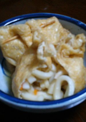 巾着の中身はうどん-レシピのメイン写真