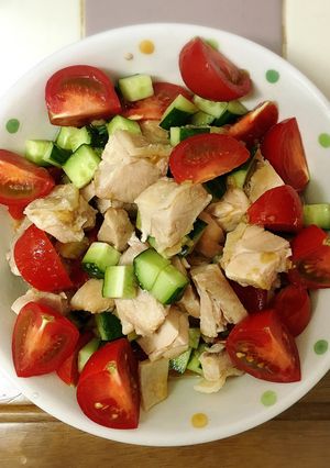鶏肉と野菜のおかずサラダ〜生姜ソース〜-レシピのメイン写真