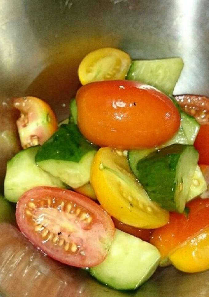 きゅうりとトマトのマリネ風サラダ-レシピのメイン写真