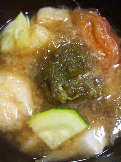 夏野菜もりだくさんのお味噌汁-レシピのメイン写真