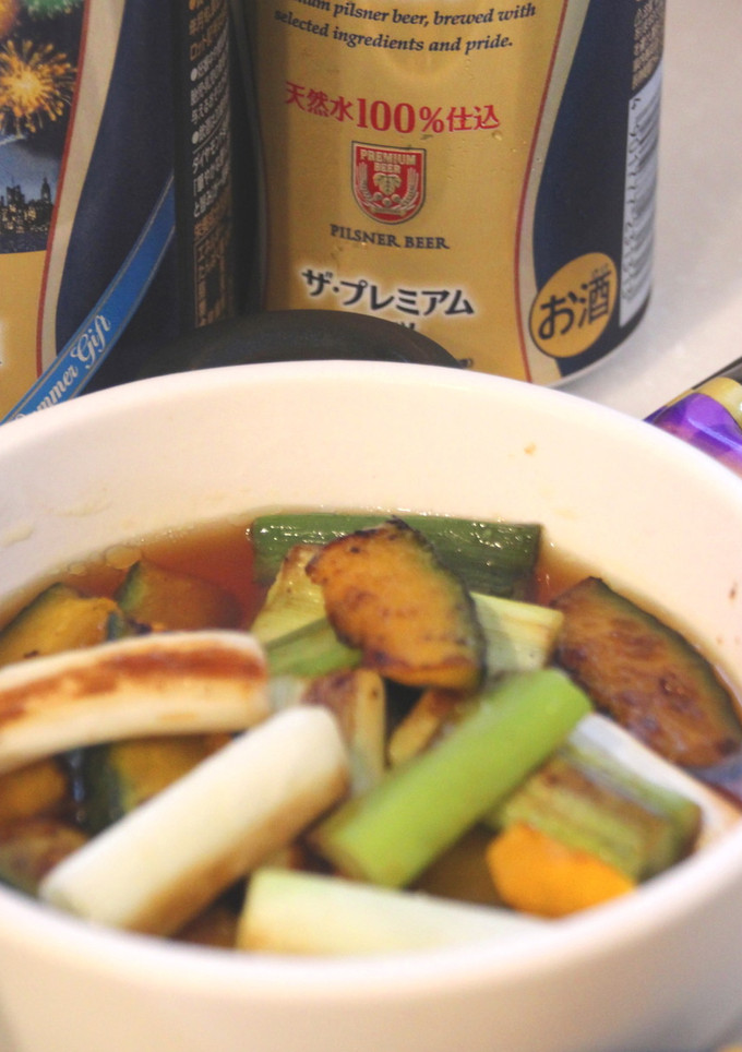 南瓜とネギを焼きびたし-レシピのメイン写真