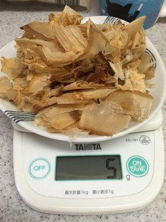 覚書・鰹節5gのめやす-レシピのメイン写真