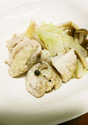 時短！電子レンジでチン♪鶏もも肉の酒蒸し-レシピのメイン写真