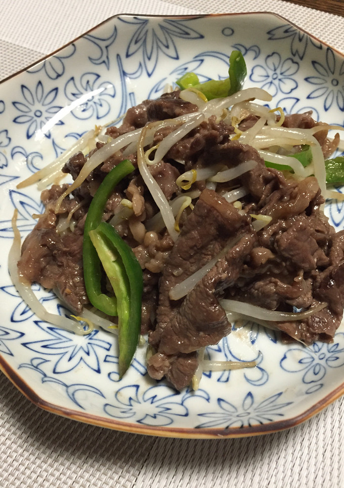 牛肉ともやしの味噌炒め-レシピのメイン写真