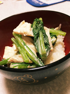 ささみと菜っ葉の醤油わさびマヨ-レシピのメイン写真