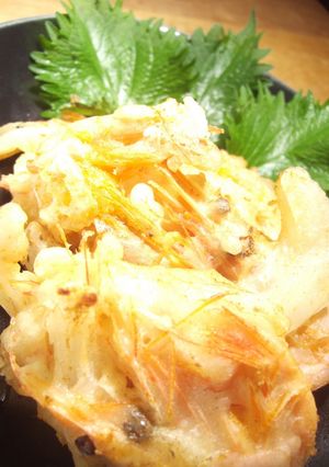 甘えびのかき揚げ(失敗しないてんぷら衣)-レシピのメイン写真