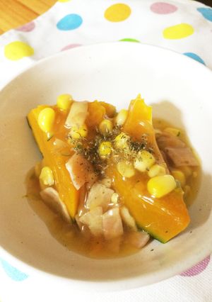 簡単！かぼちゃの煮物☆洋風あんかけ-レシピのメイン写真