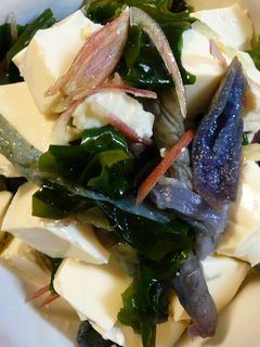 蒸し茄子とみょうがと豆腐の和風サラダ-レシピのメイン写真