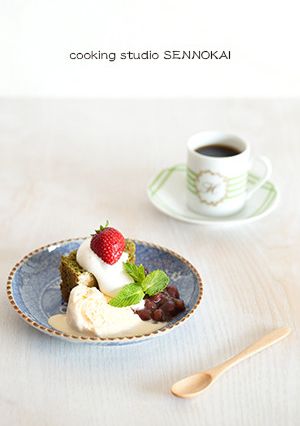 簡単おいしい抹茶カステラ あんことアイス-レシピのメイン写真