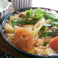 รูปของ 熱々肉じゃがの卵とじ