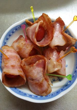 ミニトマトとベーコンの素焼き☆後串付け-レシピのメイン写真