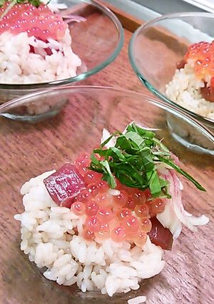 マグロちょい蒸しご飯-レシピのメイン写真
