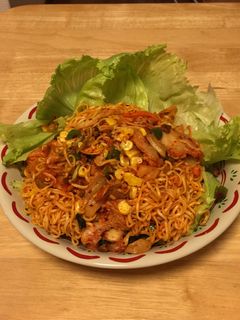 カップラーメンで激辛やきそば風-レシピのメイン写真