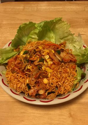 カップラーメンで激辛やきそば風-レシピのメイン写真