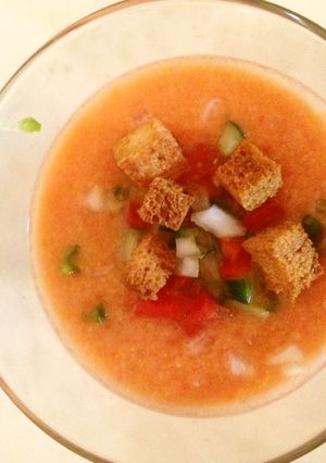 バルセロナのガスパチョ冷たいトマトスープ-レシピのメイン写真