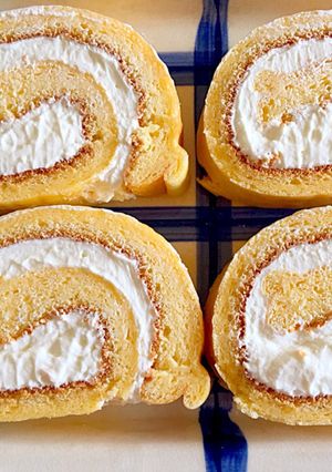 簡単なバニラロールケーキ-レシピのメイン写真