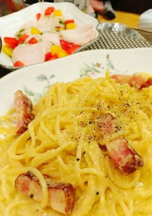 基本のカルボナーラ(生クリーム不使用)-レシピのメイン写真
