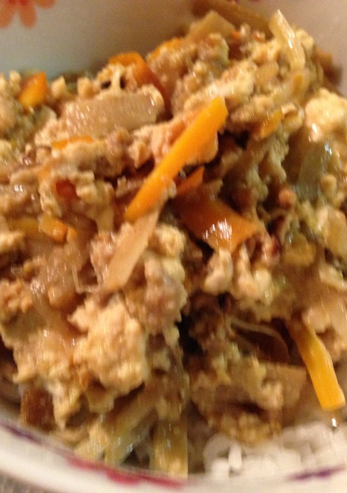 きんぴら豆腐丼 by accco食堂-レシピのメイン写真