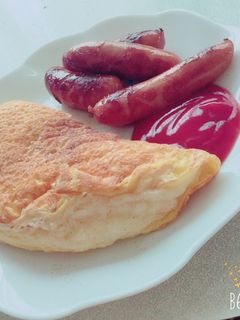 フライパンで☆簡単スフレオムレツ-レシピのメイン写真