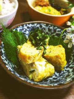 さわやか夏の薬味♪茗荷♪青じそで☆卵焼き-レシピのメイン写真