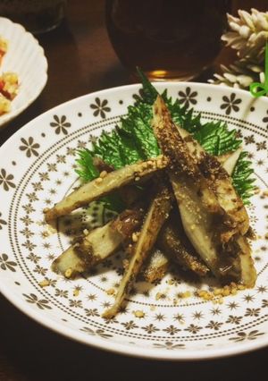 簡単☆弁当にも♪レンジでごぼう酢醤油煮-レシピのメイン写真