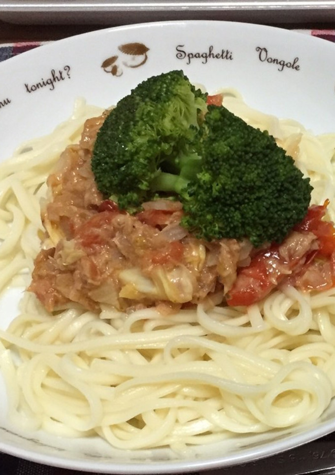 簡単！トマト冷製パスタ風そうめん-レシピのメイン写真