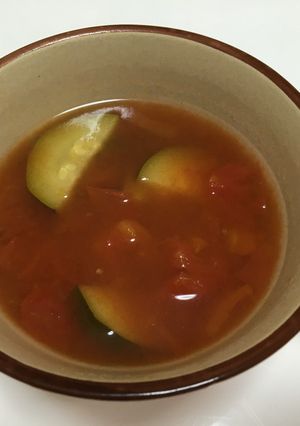 ズッキーニのトマトスープ-レシピのメイン写真
