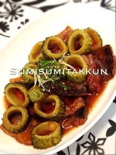 サンマとゴーヤのサッパリ揚げ煮♪-レシピのメイン写真