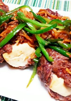 肉巻き豆腐で青椒肉絲-レシピのメイン写真