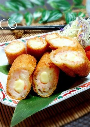 チーズ入り♪海老とはんぺんのハトシロール-レシピのメイン写真