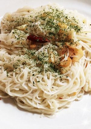 そうめんの余りで♪ペペロンチーノ♪♪-レシピのメイン写真