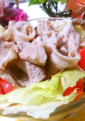 豚しゃぶで♪♪　さっぱり胡麻ダレ素麺！！-レシピのメイン写真
