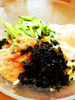 冷凍うどんで簡単☆明太とろろうどん-レシピのメイン写真