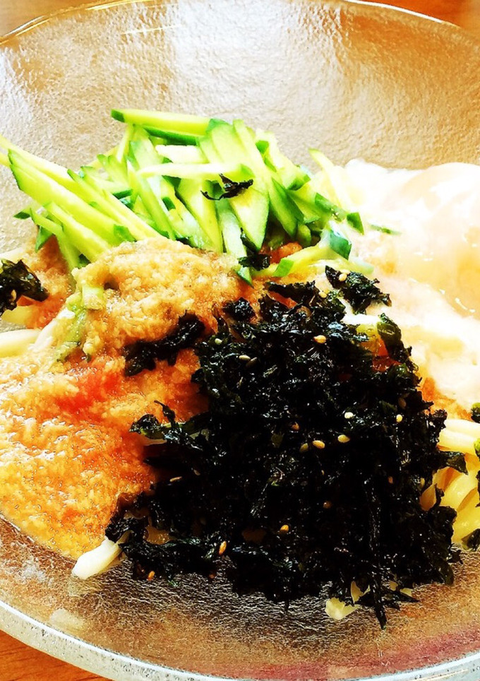 冷凍うどんで簡単☆明太とろろうどん-レシピのメイン写真