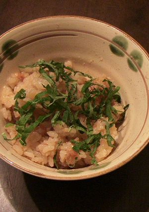 梅となめたけの炊き込みご飯-レシピのメイン写真