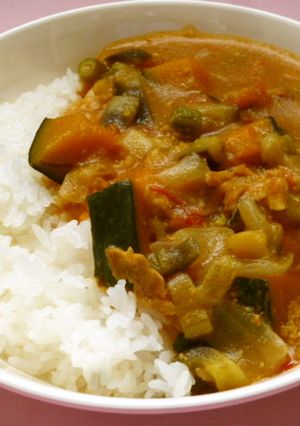 夏野菜カレーライス・保育園給食-レシピのメイン写真