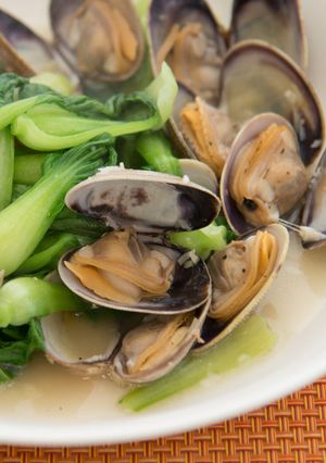 ミニチンゲン菜とあさりの酒蒸し-レシピのメイン写真