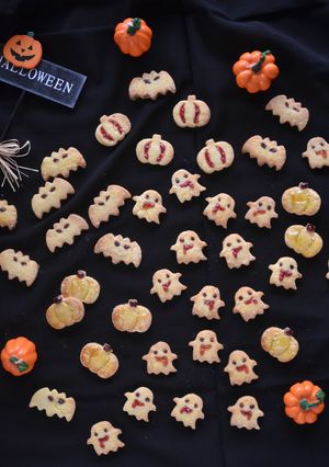 ハロウィンに☆ジャムデコクッキー-レシピのメイン写真