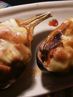 米なすかっぷの茄子ミートチーズ焼き-レシピのメイン写真